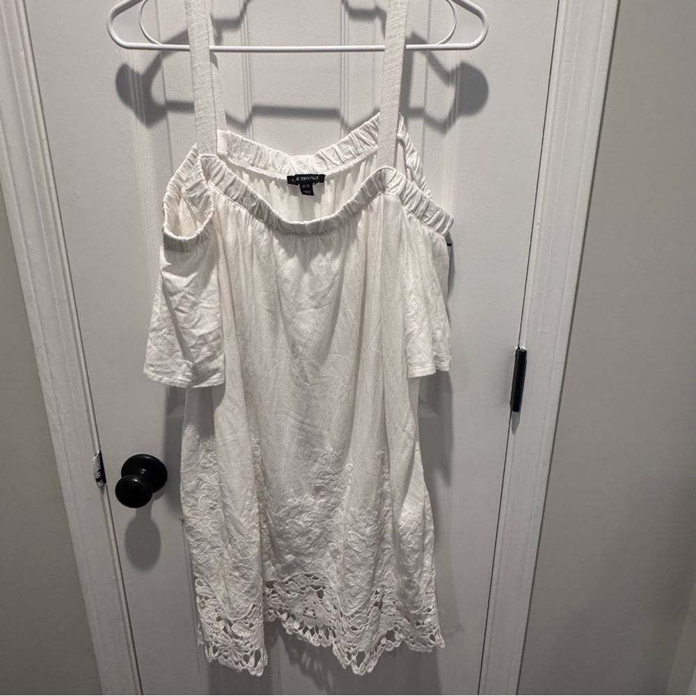Lane Bryant Cream Off-Shoulder Top